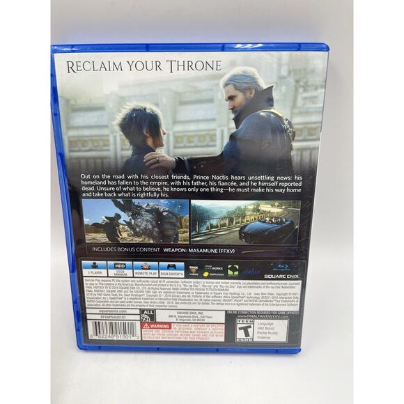 Final Fantasy XV Day One Edition (Sony Playstation 4) Tested Clean Disc Complete - Picture 2 of 5